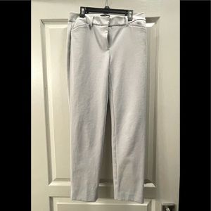 Stone White House Black Market Slim Ankle Pants